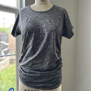 Gray workout gym maternity Top